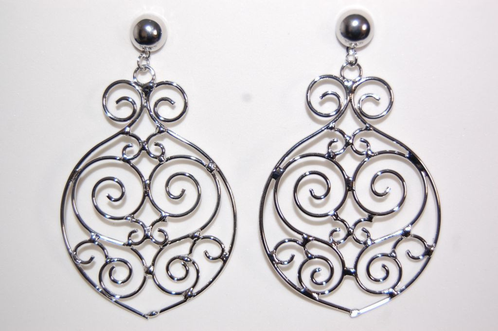 Happy new Silver earrings