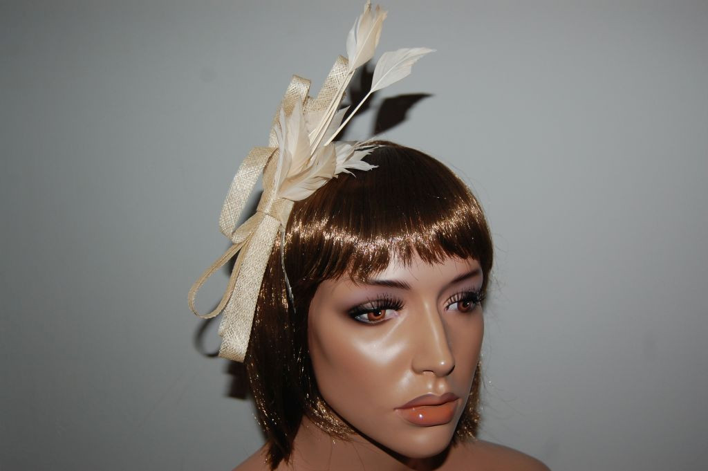 Headdress headband beige Silvestre