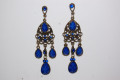 Pendientes largos Solera azul