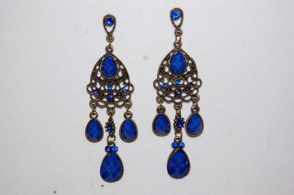 Long earrings blue Solera