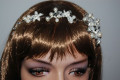 Flowers with sparkles and pearls tiara