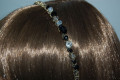 Headband black stones Dalia