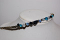 Diadems Dalia blue stones