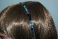 Diadems Dalia blue stones