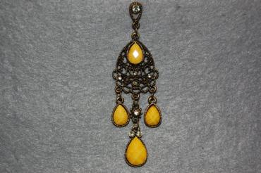 Yellow sofi long earrings