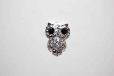 OWL earrings white sparkles