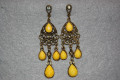 Yellow sofi long earrings