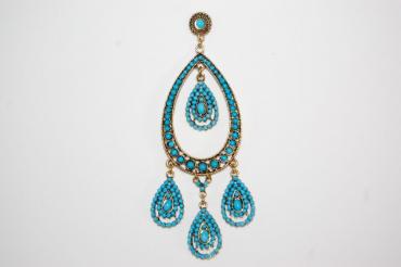 Earrings turquoise thousand tears