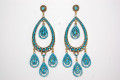 Earrings turquoise thousand tears