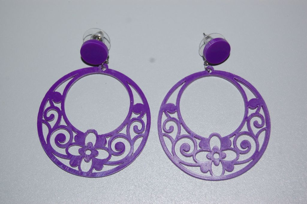 Trini set oval purple