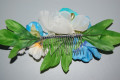 Corsage Elisa turquoise, green water