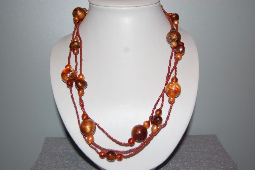 Collar length Brown clear