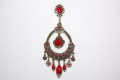 Pendientes Morgana dorado rojo