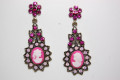 Outstanding shiny Fuchsia cameo