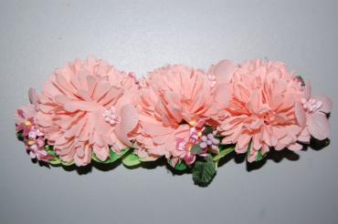 Wild flowers bouquet salmon-coral clear