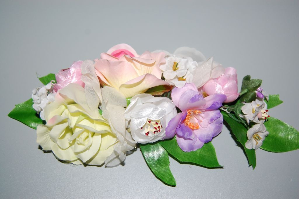 Ramillete Elisa lila,rosa,beige y blanco