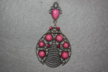 Pendientes mariquita rosa