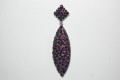 Pendientes brillos morado Susann