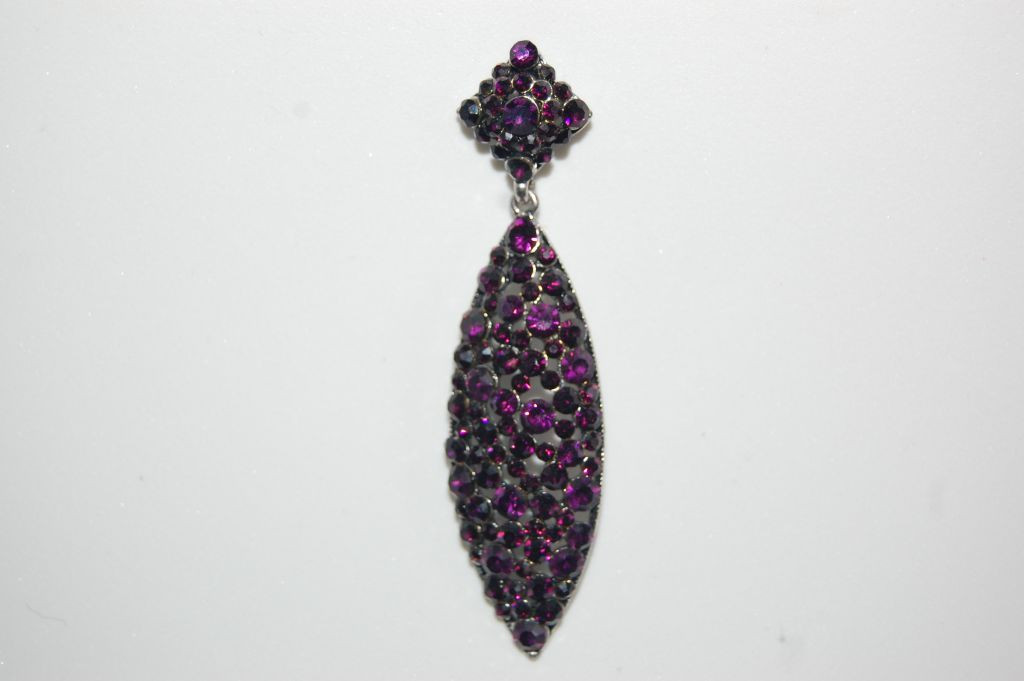 Susann purple sparkles earrings