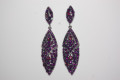 Pendientes Jimena brillos morado