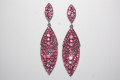 Jimena earrings coral glitters
