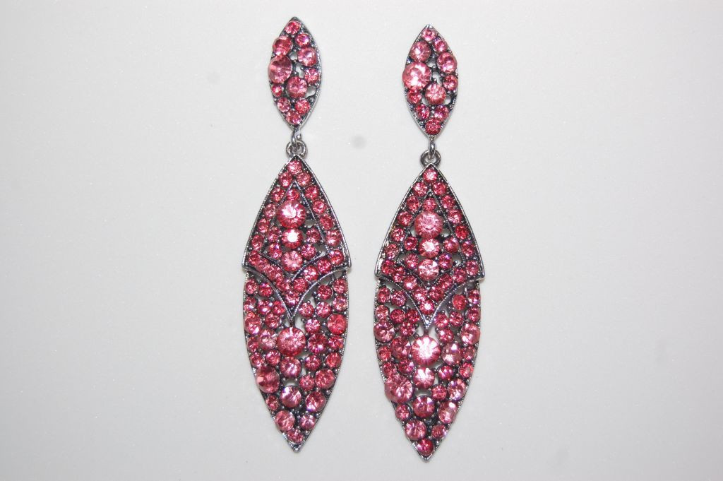 Jimena earrings coral glitters