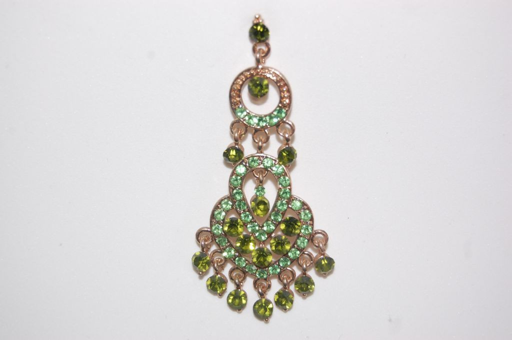 Earrings green Inma and pistachio
