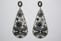 Pendientes Antares negro y blanco