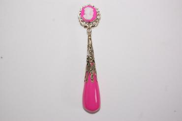 Fuchsia House coral earrings