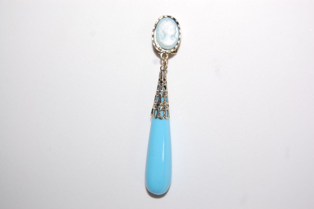 Pendientes corales Caseta turquesa