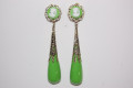 Earrings coral stand Green
