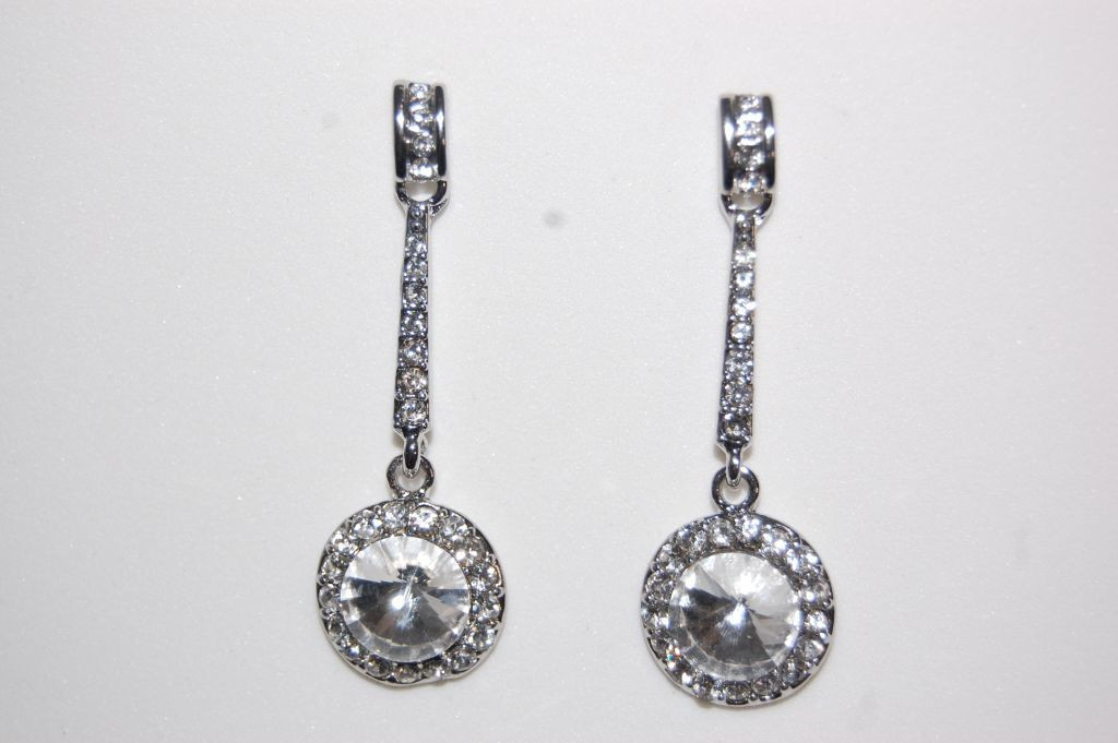 Pendientes diamante redondo