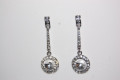 Pendientes diamante redondo