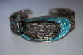 Sparkles turquoise Cuff Bracelet 