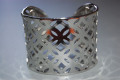 Brazalete cien flores tribales plata