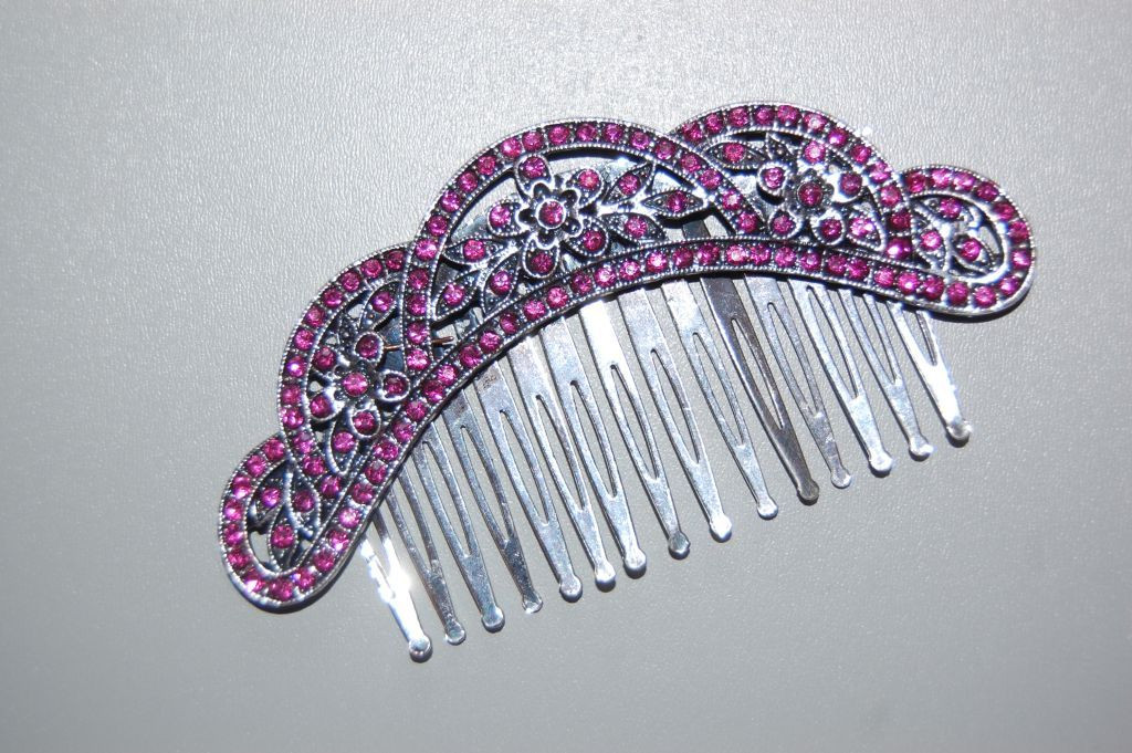 Fuchsia Osiris Crown comb