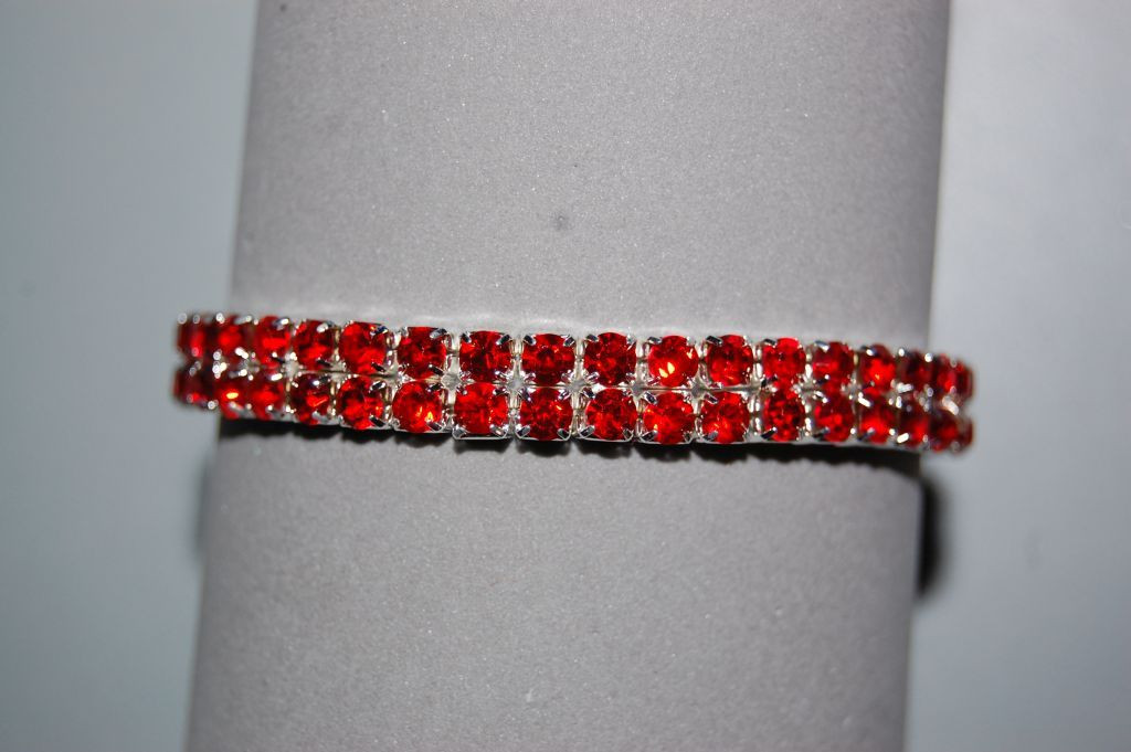 Bracelet 2 red glitters