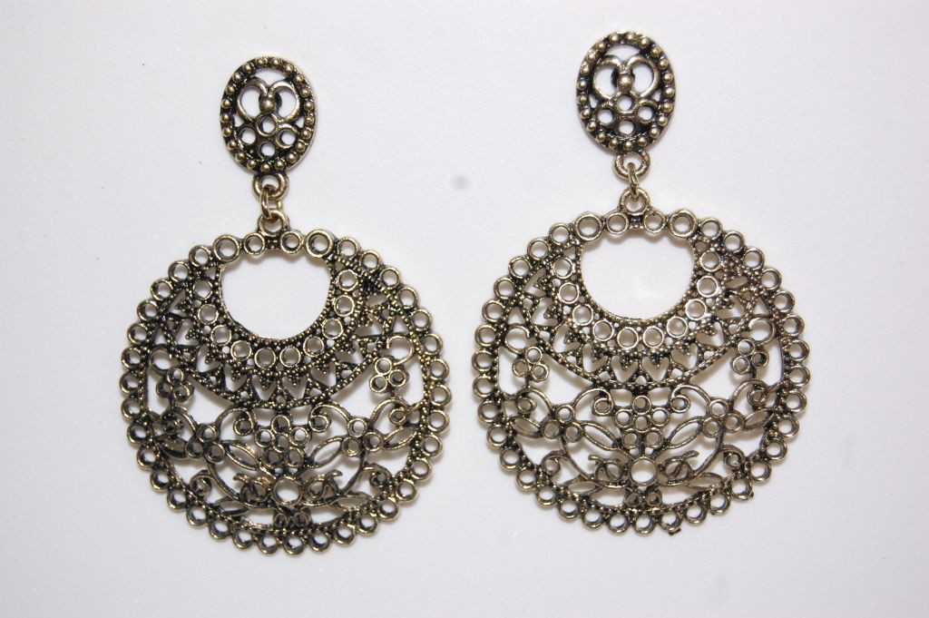 Pendientes Sultana dorado viejo