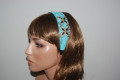 Green Athena headband water flower glitters