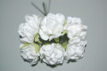 Conjunto 6 flores blancas amor