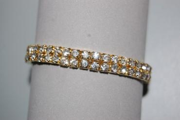 2 white shiny Gold Bracelet