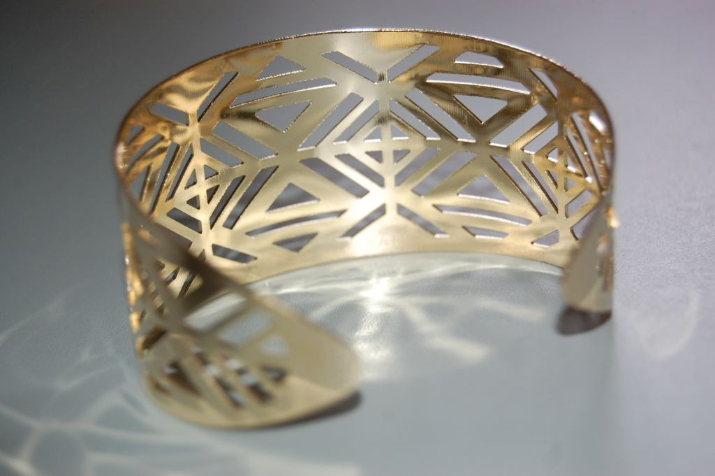 Atlantis gold Cuff Bracelet