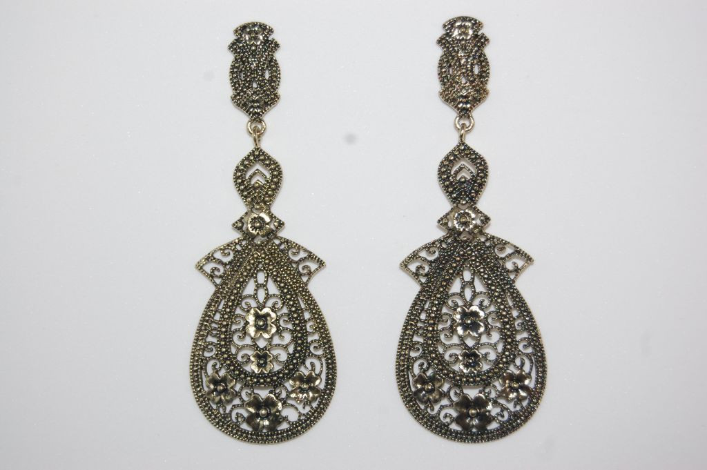 Pendientes oro viejo cien amores 