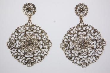 Earrings gold old thousand hearts