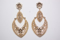 Earrings gold shiny Silvia