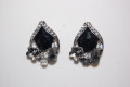 Pendientes Nepal negro y gris