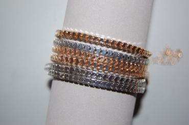 Pulsera Arcoiris oro y plata