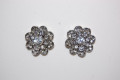 Inma earrings white sparkles