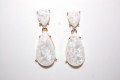 Earrings white broken Naples