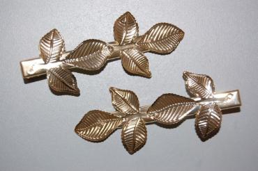 I set both clamps golden leaves